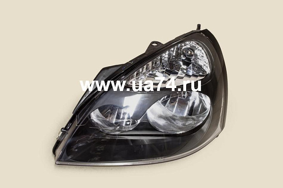 Фара левая черная Renault Symbol 2002-2008 (DEPO / Тайвань)