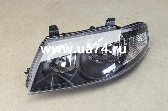 Фара левая черная под электрокорректор Nissan Almera Classic 2006-2012 (TYC / Тайвань)